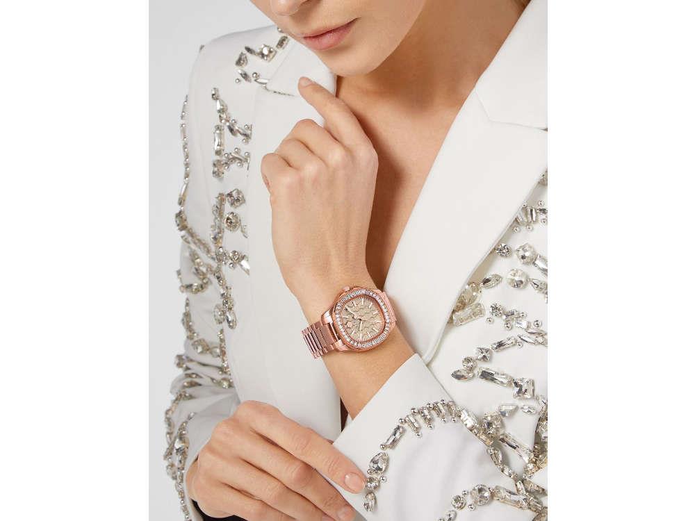Montre à Quartz Philipp Plein Lady, PVD Or Rose, Taupe, 38 mm, PWTAA0723