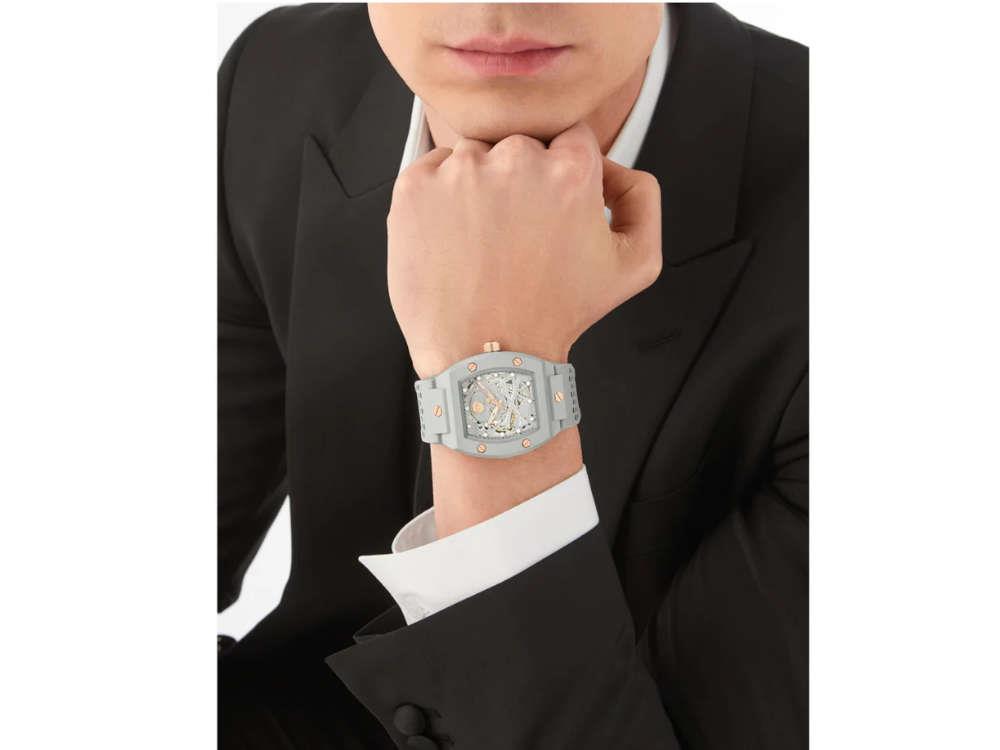 Montre Automatique Philipp Plein The Skeleton Ecoceramic, Gris, 44 mm, PWVBA0123