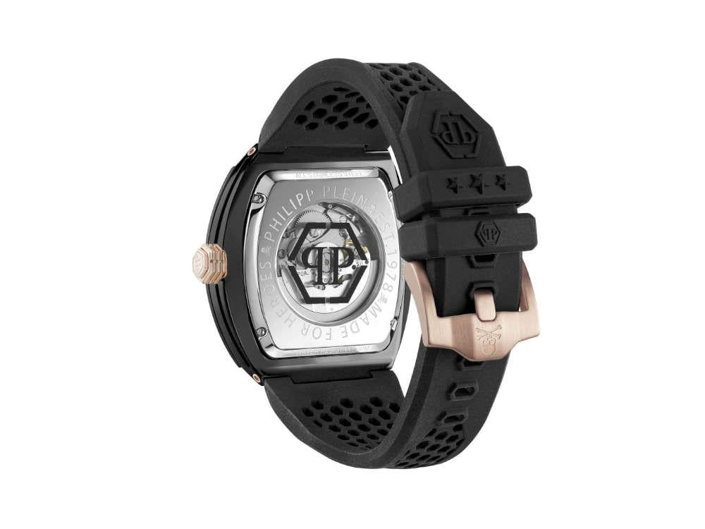 Montre Automatique Philipp Plein The Skeleton Ecoceramic, Noir, 44 mm, PWVBA0523