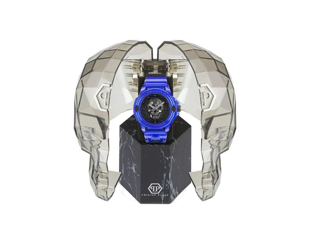 Montre à Quartz Philipp Plein The Skull Synthetic, Noir, 44 mm, PWWAA0323