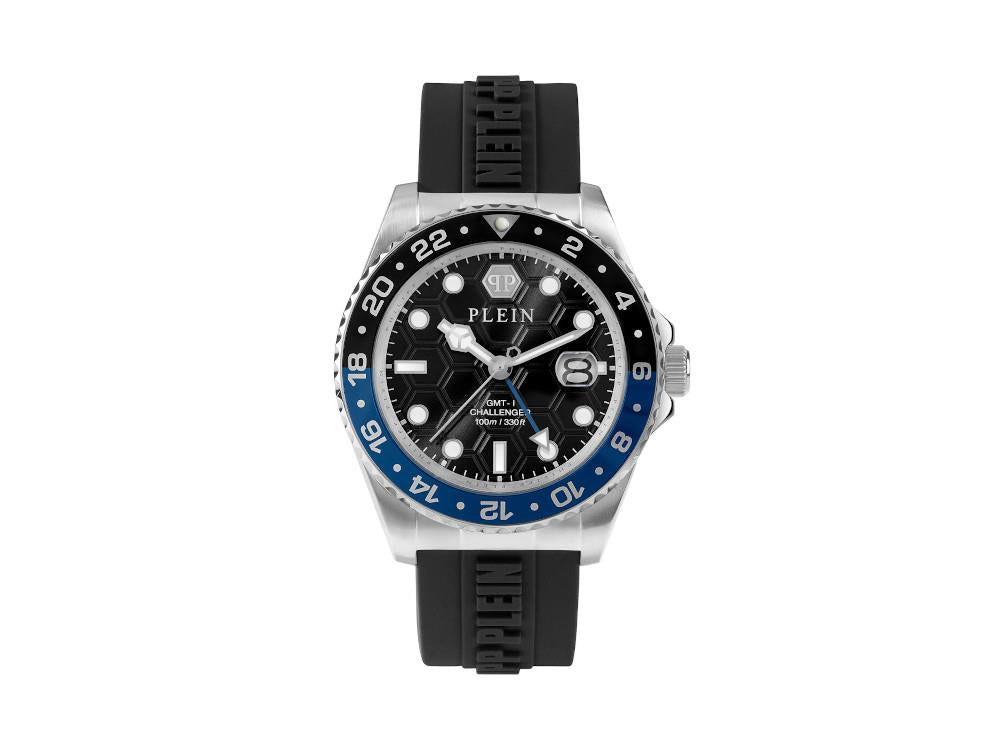 Montre à Quartz Philipp Plein GMT-I Challenger, Noir, 44 mm, PWYBA0123