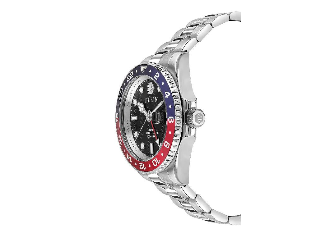 Montre à Quartz Philipp Plein GMT-I Challenger, Noir, 44 mm, PWYBA0223