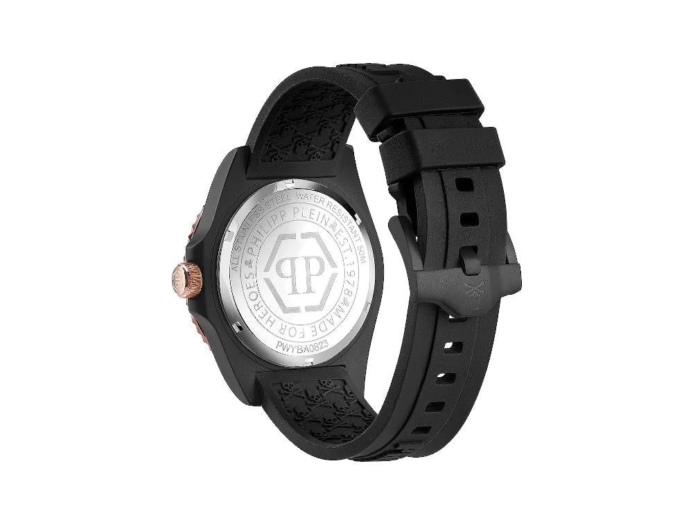 Montre à Quartz Philipp Plein GMT-I Challenger, PVD, Noir, 44 mm, PWYBA0823