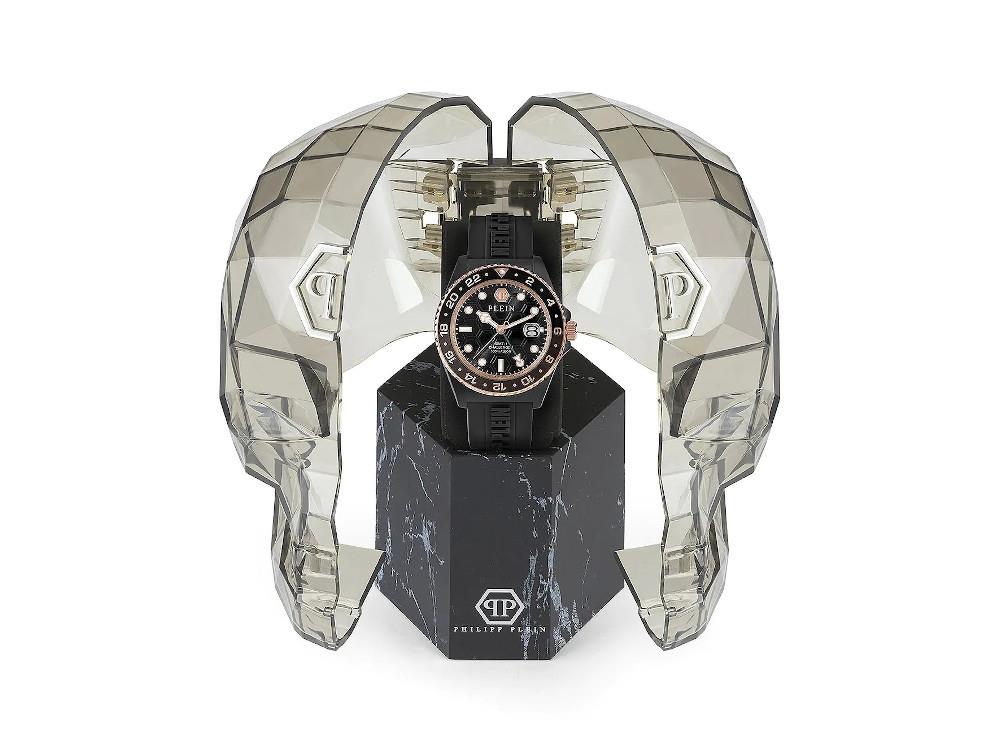 Montre à Quartz Philipp Plein GMT-I Challenger, PVD, Noir, 44 mm, PWYBA0823