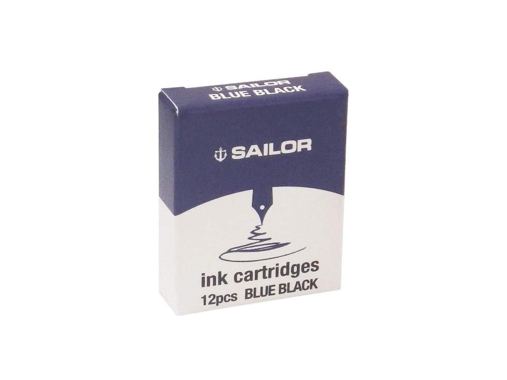 Cartouche d'encre Sailor Jentle, Bleu/Noir, 12 unités, 13-0404-144