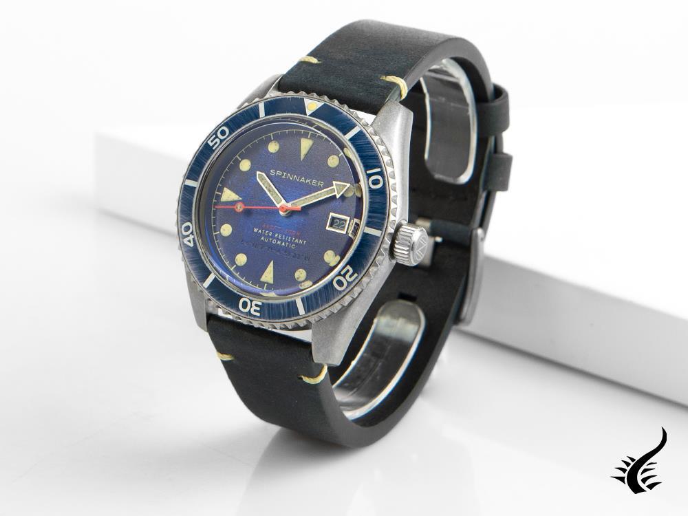 Montre Automatique Spinnaker Wreck, Bleu, 44 mm, 20 atm, SP-5089-02