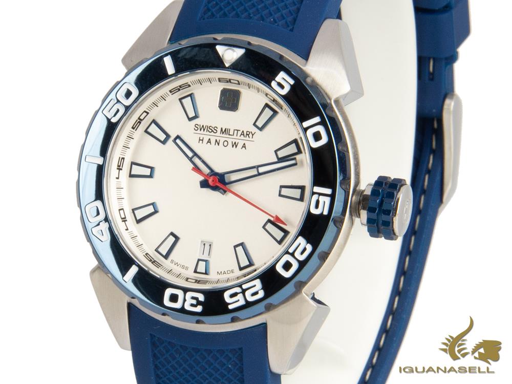 Montre à Quartz Swiss Military Hanowa Scuba Diver Lady, Blanc, 6-6323.04.001