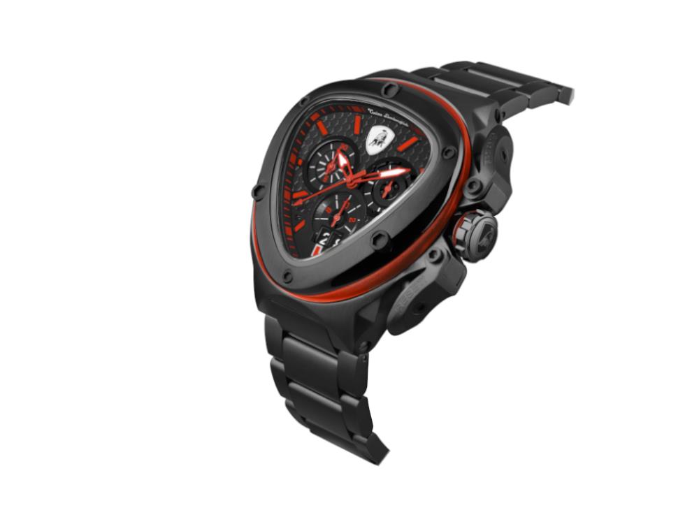 Montre à Quartz Tonino Lamborghini Spyder X Red, PVD, 53 mm, Chrono, T9XA-B