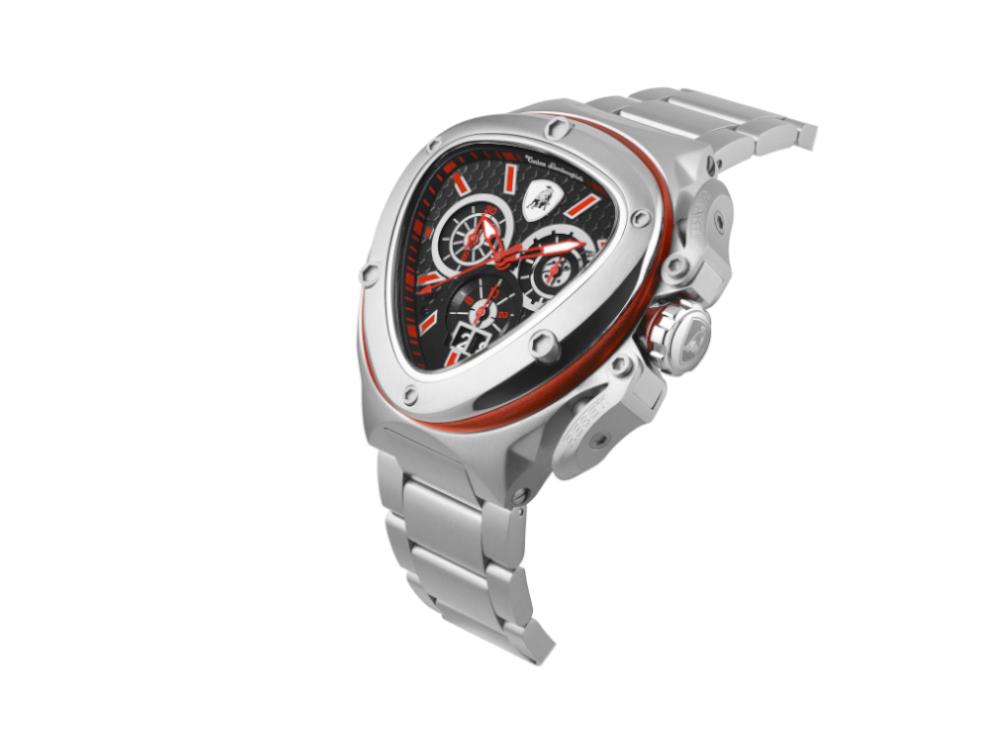 Montre à Quartz Tonino Lamborghini Spyder X Red SS, 53 mm, Chrono, T9XA-SS-B