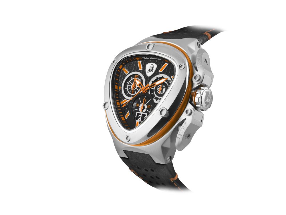 Montre à Quartz Tonino Lamborghini Spyder X Orange SS, 53 mm, Chrono, T9XB-SS