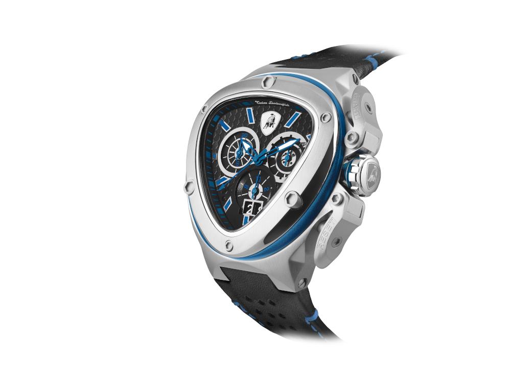 Montre à Quartz Tonino Lamborghini Spyder X Blue SS, 53 mm, Chrono, T9XC-SS