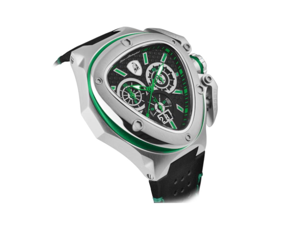 Montre à Quartz Tonino Lamborghini Spyder X Green SS, 53 mm, Chrono, T9XF-SS