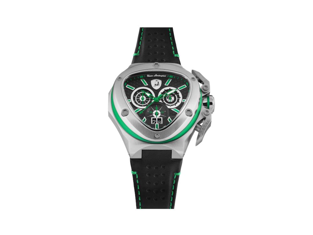 Montre à Quartz Tonino Lamborghini Spyder X Green SS, 53 mm, Chrono, T9XF-SS