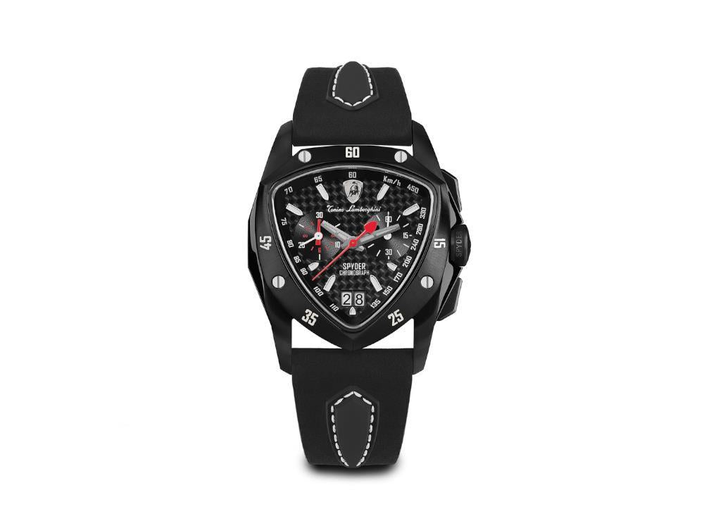 Montre à Quartz Tonino Lamborghini New Spyder Noir, 43 mm, Chrono, TLF-A13-5