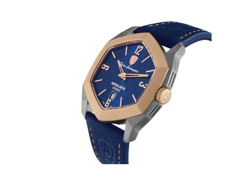 Montre Automatique Lamborghini Bleu Novemillimetri, Titane, 43 mm, TLF-T08-3