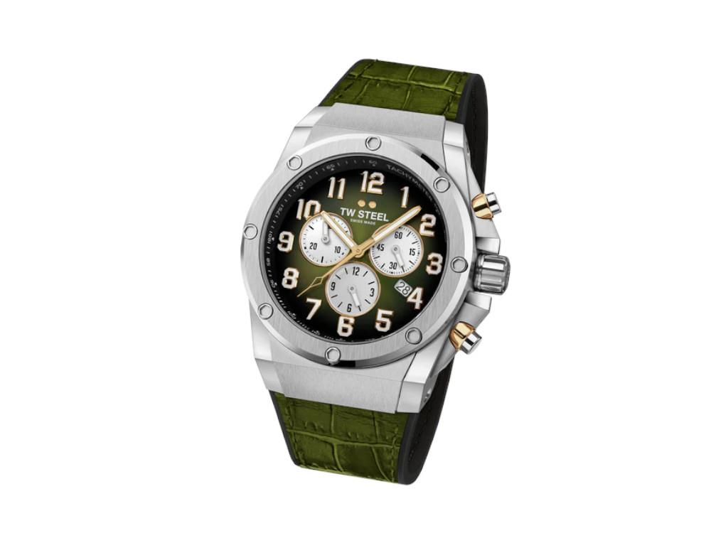 Montre à Quartz TW Steel Ace Genesis, Vert, 44 mm, Edition Limitée, ACE131