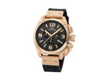 Montre à Quartz TW Steel Canteen, Noir, 46 mm, Bracelet en cuir, 10 atm, TW1014