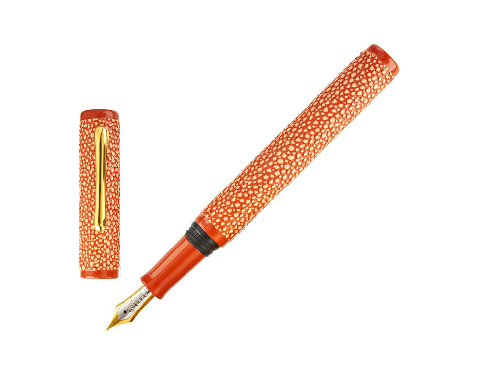Stylo Plume Taccia Reserve LE The Acuatic Coral Sea, Laque urushi, Rouge