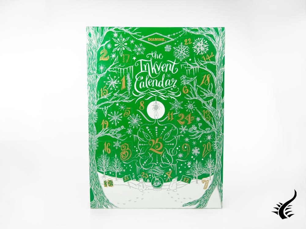 Le calendrier The InkVent Calendar, 25 encriers, GREEN-INKVENT