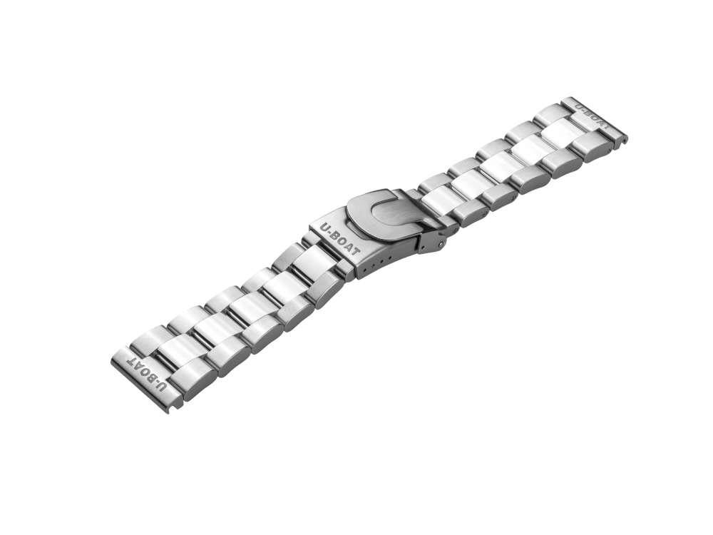 Bracelet U-Boat Accesorios, Bracelet en acier, Argent, 23mm., 8350