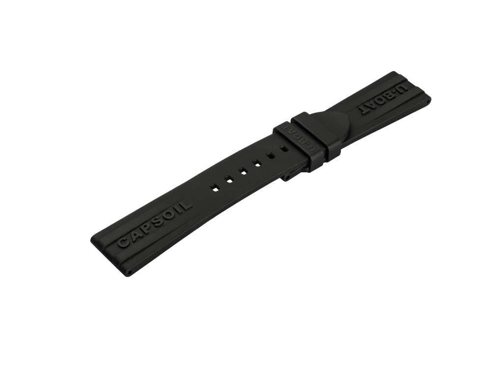 Bracelet U-Boat Accesorios Capsoil, Caoutchouc, Noir, 22/20mm., 3001/Z