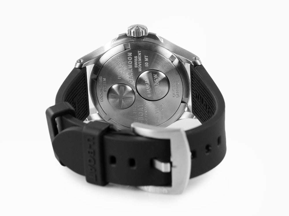 Montre à Quartz U-Boat Capsoil Darkmoon Soleil SS, 40 mm, Vert, 9502