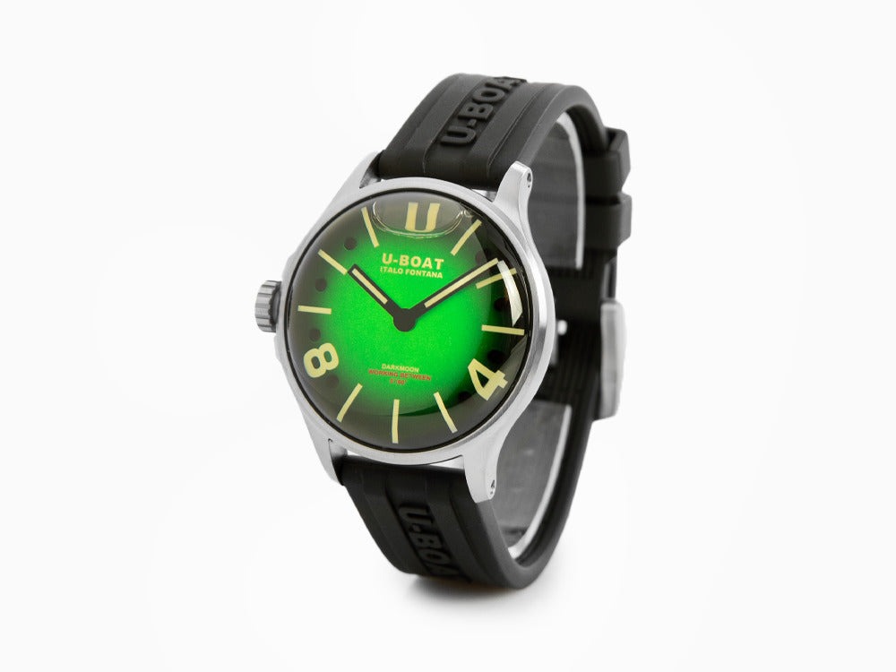 Montre à Quartz U-Boat Capsoil Darkmoon Soleil SS, 40 mm, Vert, 9502