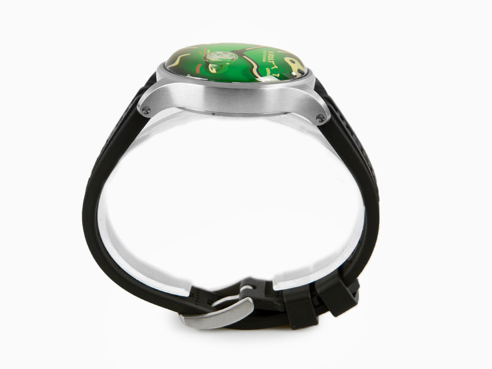 Montre à Quartz U-Boat Capsoil Darkmoon Soleil SS, 40 mm, Vert, 9502