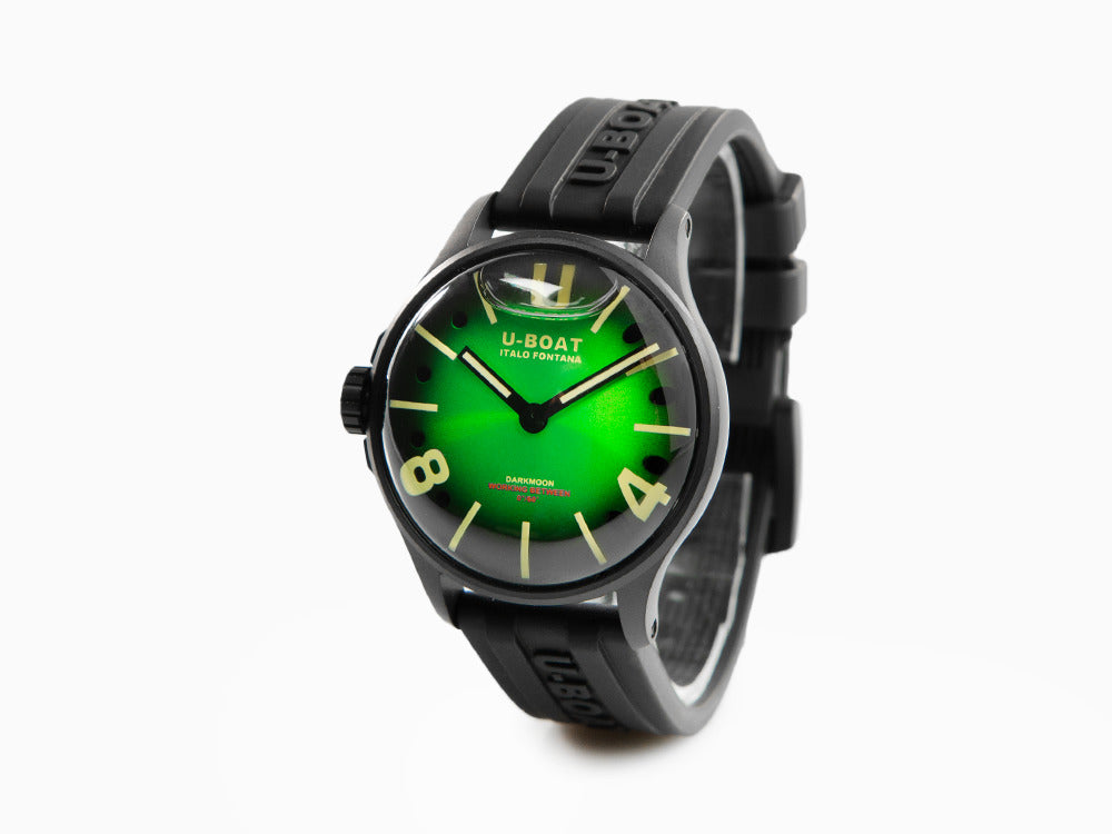 Montre à Quartz U-Boat Capsoil Darkmoon Soleil IPB, 40 mm, Vert, 9503