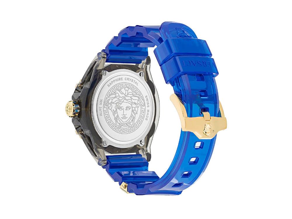 Montre à Quartz Versace Icon Active Indiglo, Polycarbonate, 43mm, VE6E00323