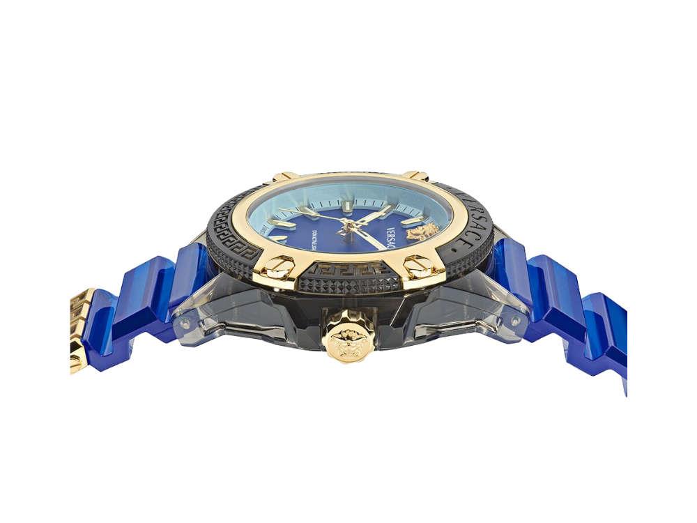 Montre à Quartz Versace Icon Active Indiglo, Polycarbonate, 43mm, VE6E00323
