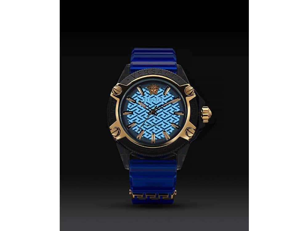 Montre à Quartz Versace Icon Active Indiglo, Polycarbonate, 43mm, VE6E00323