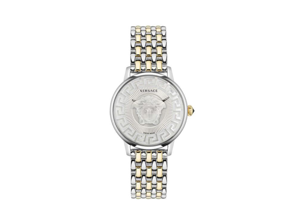 Montre à Quartz Versace Medusa Alchemy, PVD Or, Argent, 38 mm, VE6F00423