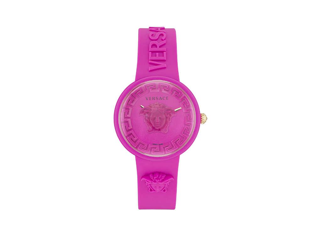 Montre à Quartz Versace Medusa Pop, Silicone, Rosa, 39mm, VE6G00323