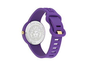 Montre à Quartz Versace Medusa Pop, Silicone, violet, 39 mm, VE6G00823