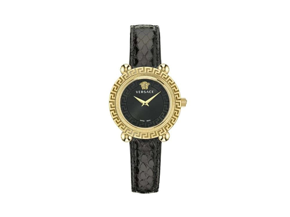 Montre à Quartz Versace Greca Twist, PVD Or, Noir, 35 mm, VE6I00323