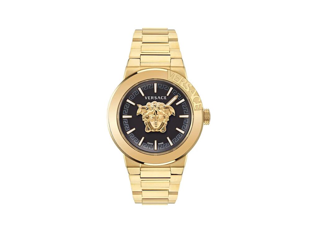 Montre à Quartz Versace Medusa Infinite Gent, PVD Or, Noir, 47 mm, VE7E00623