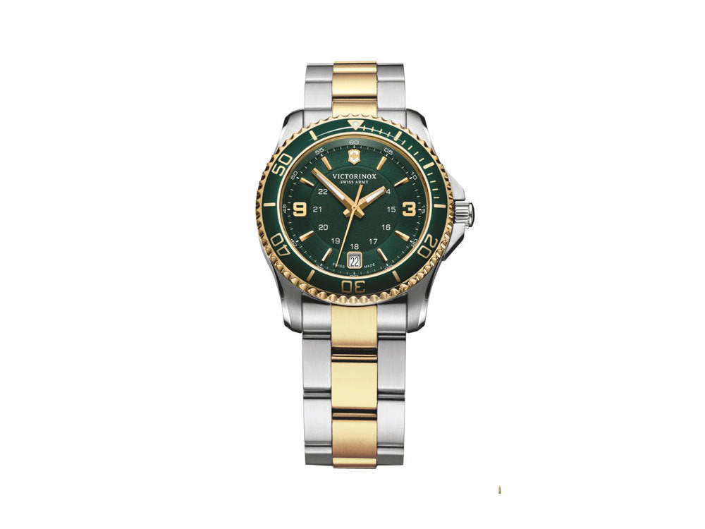 Montre à Quartz Victorinox Maverick Ladies, Vert, 34 mm, PVD en Or, V241612