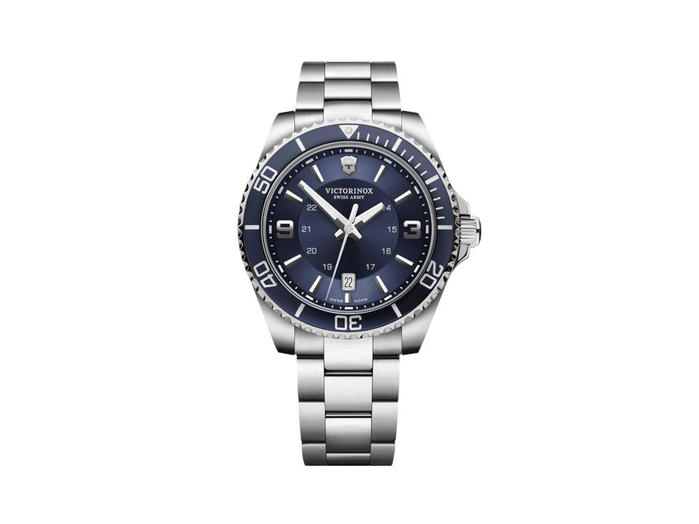 Montre à Quartz Victorinox Maverick Gent, Acier Inoxydable, Bleu, 43 mm, V242007