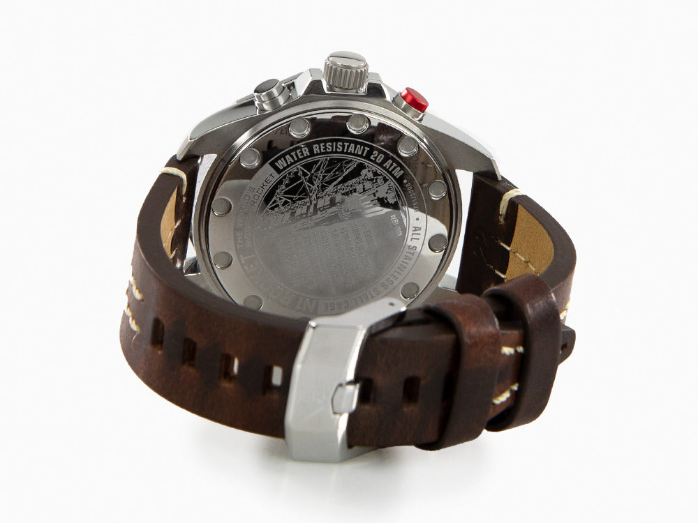 Montre à Quartz Vostok Europe Rocket N-1, Noir, 46mm, Chronographe, 6S21-225A618