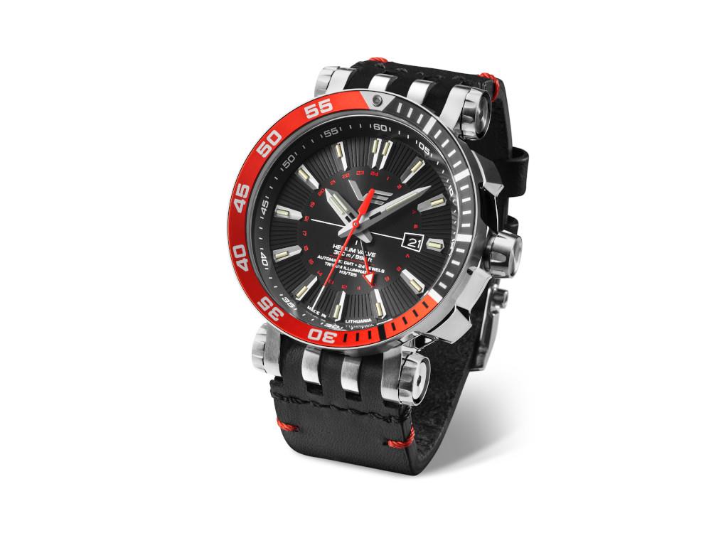 Montre Automatique Vostok Europe Energia II GMT, Noir, Ed Limitée, NH34-575A717