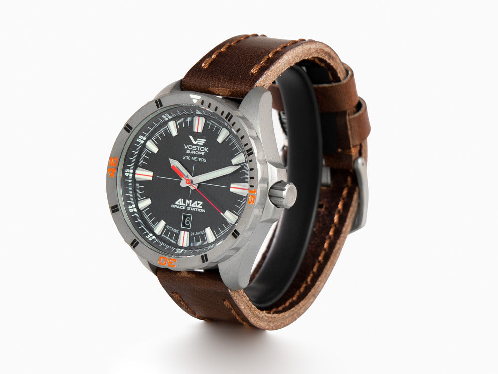 Montre Automatique Vostok Europe Almaz, Titane, Gris, 47 mm, NH35A-320H263