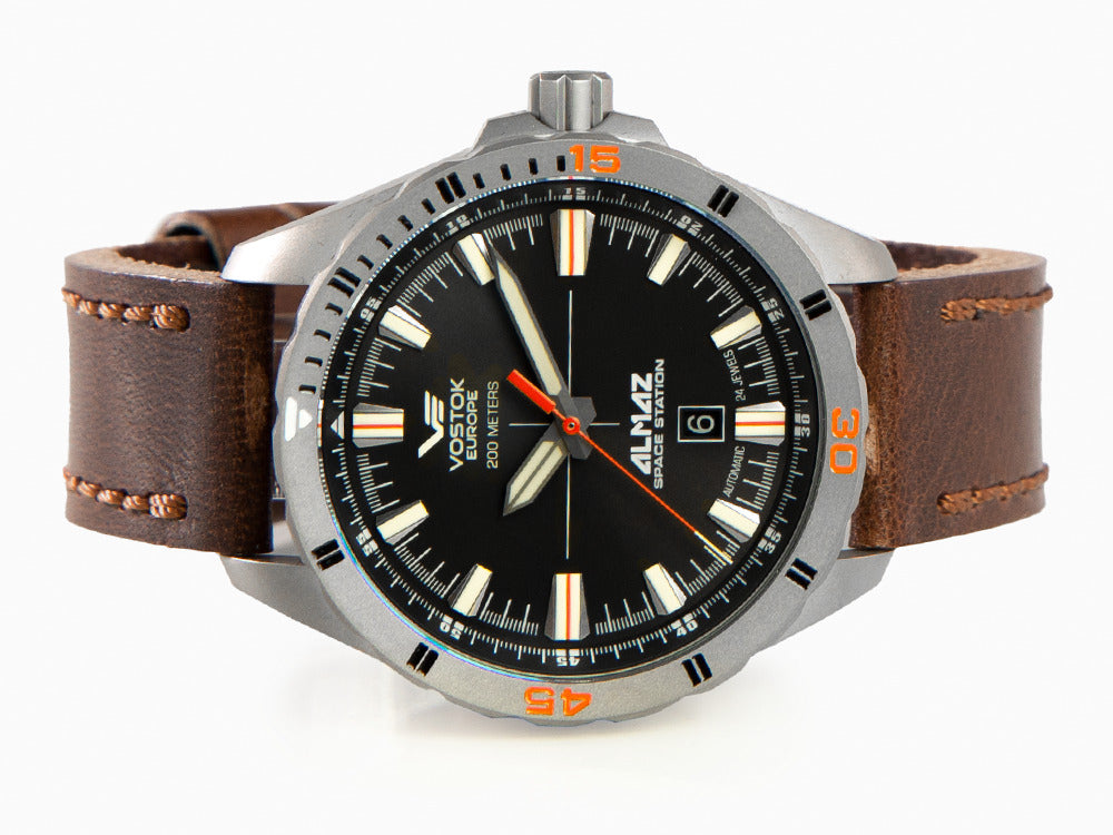 Montre Automatique Vostok Europe Almaz, Titane, Gris, 47 mm, NH35A-320H263