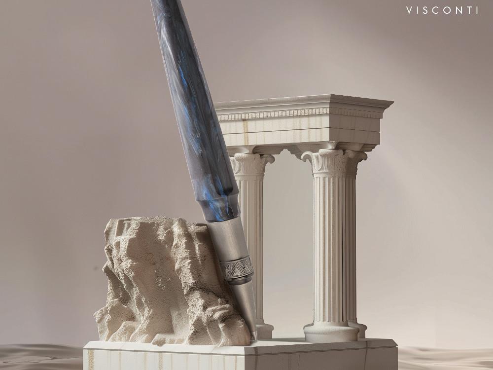 Roller Visconti Mirage Mythos Poseidon, Résine Acrilique, Bleu KP07-16-RB