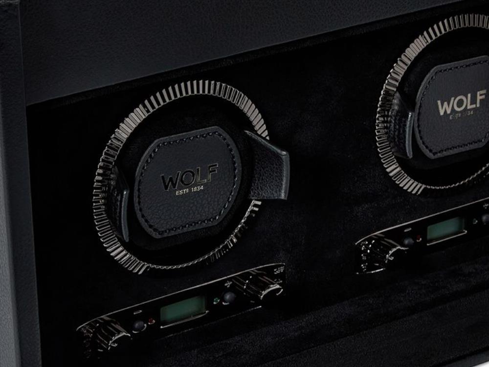 Remontoir WOLF British Racing 2 Montres, Noir, 792202