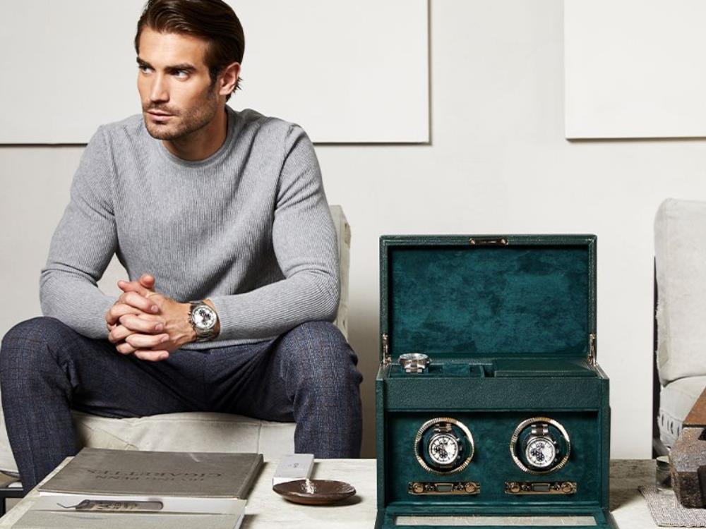 Remontoir WOLF British Racing 2 Montres, Vert, 792241