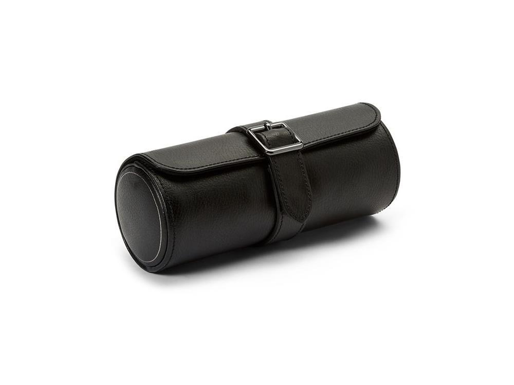 Étui WOLF British Racing, 3 Montres, Noir, Cuir, 792902