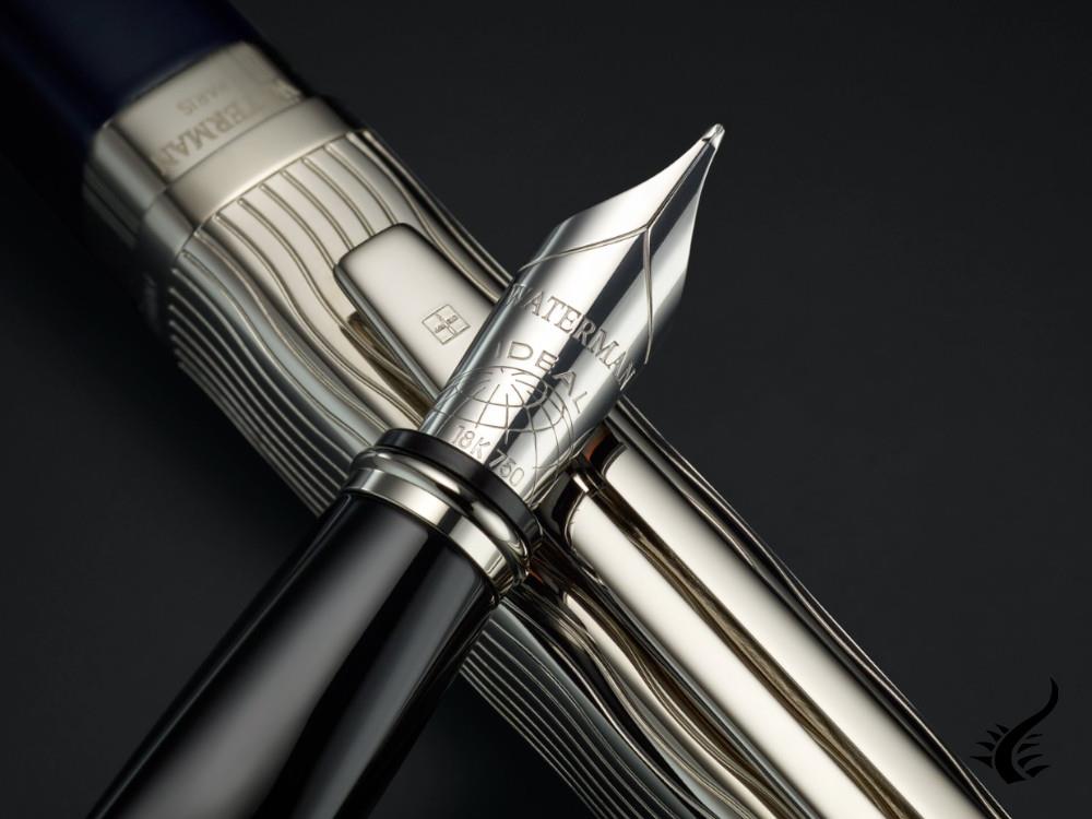 Stylo Plume Waterman Exception L'essence du Bleu, Palladium, 2166316