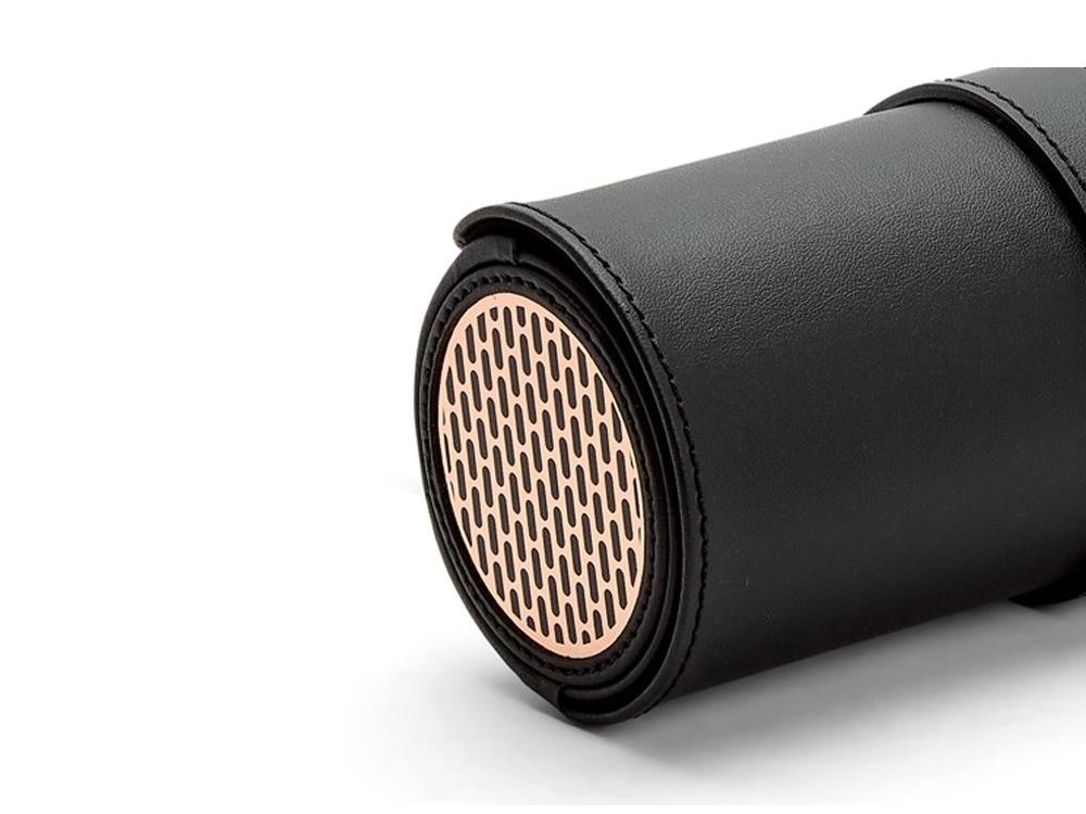 Étui WOLF Axis, 3 Montres, Noir, Cuir, 488416