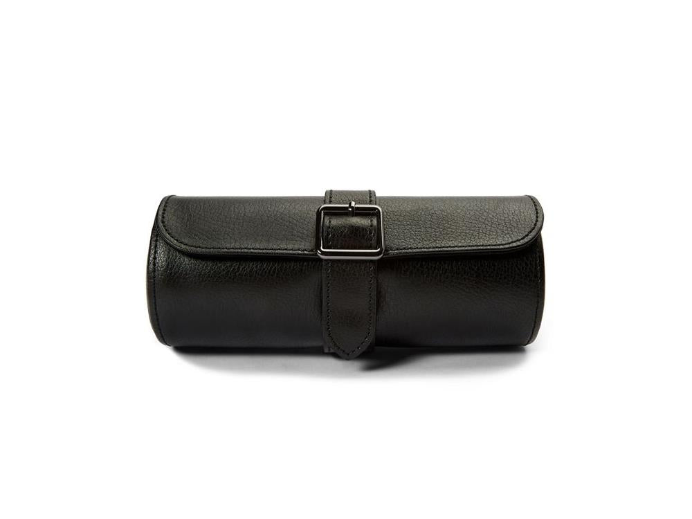 Étui WOLF British Racing, 3 Montres, Noir, Cuir, 792902